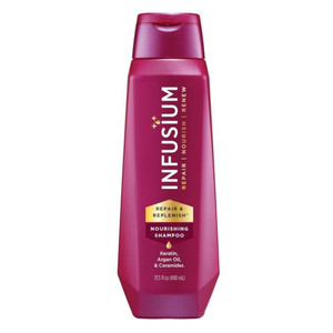 Infusium Replenish Nourishing Shampoo Infused with Ceramides Keratin and Argan Oil for Women 13.5Oz (400ml)
