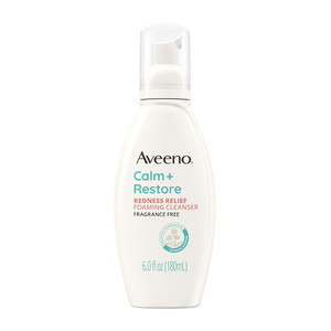 Aveeno Calm And Restore Redness Relief Face Wash Foaming Facial Cleanser, 6 Oz Aveeno Calm And Restore Redness Relief Face Wash Foaming Facial Cleanser, 6 Oz