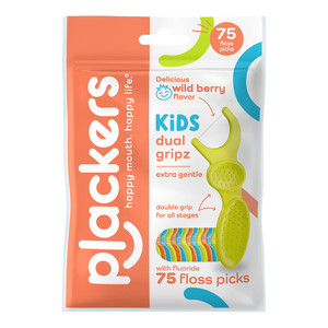 Plackers Flossers Fruit Smoothie Swirl, 75 Ea