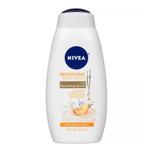 Nivea White Peach and Jasmine Refreshing Body Wash for Dry Skin, 20 Oz Nivea White Peach and Jasmine Refreshing Body Wash for Dry Skin, 20 Oz
