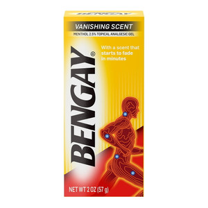Bengay Vanishing Scent Non Greasy Pain Relief Gel, 2.0 Oz