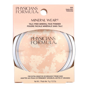 Physicians Formula Mineral Wear Pressed Powder Talc FrOe Light Beige, 0.3 Oz