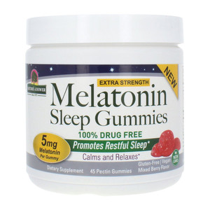 Natures Answer Melatonin Sleep 5mg Gummies Supports Sleep Health and Relaxation 45Ea