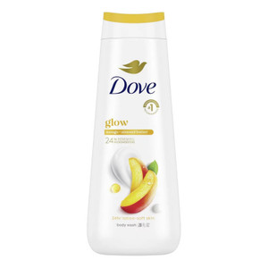 Dove Glow Body Wash Mango and Almond Butters Scented Lotion Soft Moisturizing for Glowing Skin 20Oz
