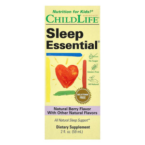 ChildLife Essentials Sleep Essential Natural Berry Flavor with All Natural Sleep Support for Kids Dietary Supplement 2Oz (59ml)