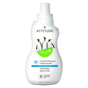 Attitude Super Leaves Liquid Laundry Detergent Wildflower Eco-Friendly Cleaning Formula 35.5Oz (1.05L)