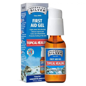 Sovereign Silver First Aid Gel Topical Healing Homeopathic Medicine, 1 Oz Sovereign Silver First Aid Gel Topical Healing Homeopathic Medicine, 1 Oz