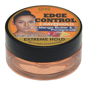 On Natural Extreme Hold Edge Control Extreme Hold Mango Butter and Pomegranate 1Oz (30g)