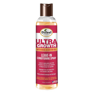 Difeel Hair Growth Basil and Castor Leave In Conditioning Spray 6Oz (177ml)