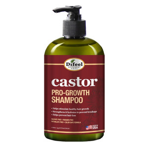 Difeel Hair Growth Castor Pro Growth Sulfate Free Shampoo Prevent Hair Loss 33.8Oz (1L)