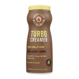 Rapid fire Turbo Creamer, French Vanilla Flavor, Double Shot of Caffeine, 8.8 Oz
