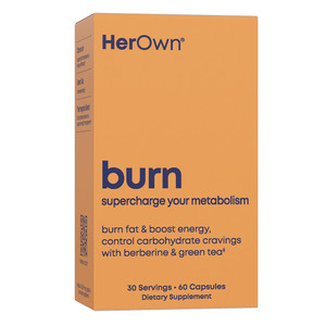 Her Own Burn Capsules Metabolism and Energy Support Supplement for Women 60Ea