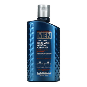 Giovanni Mens 2 In 1 Daily Body Wash And Facial Cleanser, 16.9 Oz