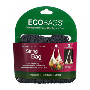 Eco Bags Market Collection String Long Handle Bag, Cranberry, 1 Ea