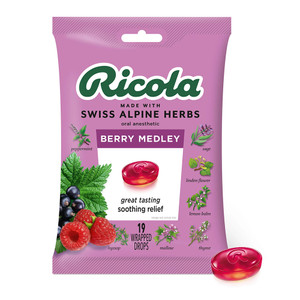 Ricola Berry Medley Throat Drops, 19 Ea
