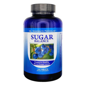 Dr. Venessas Formulas Sugar Balance Tablets for Healthy Blood Sugar Levels Support 120Ea