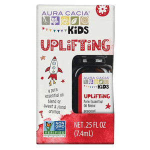 Aura Cacia Kids Uplifting Pure Essential Oil Blend Energizing Aromatherapy Formula 0.25Oz (7.4ml)
