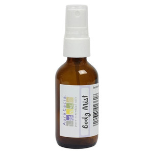 Aura Cacia Amber Mist Bottle with Writable Label Storage for Essential Oils and DIY Blends 2Oz (59ml)