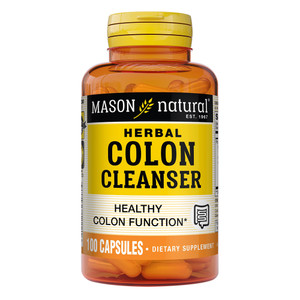 Mason Natural Herbal Colon Cleanser Capsules Improved Digestive Health 100Ea