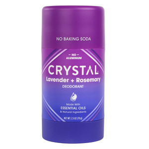 Crystal Magnesium Enriched Deodorant Lavender and Rosemary for Long Lasting Odor Protection 2.5Oz (70g)