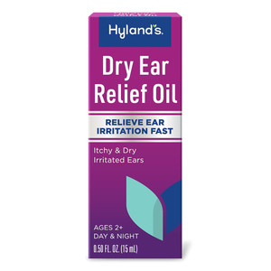 Hylands Dry Ear Relief Oil for Itchy and Dry Irritated Ears 0.5Oz (15ml)