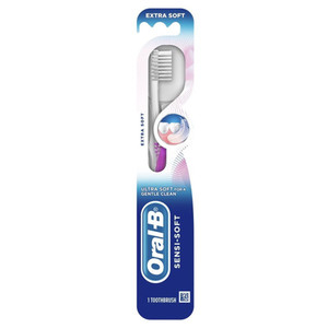 Oral B Toothbrush Sensi Soft Extra Ultra Soft for Gentle Clean Assorted Colors 1 Ea