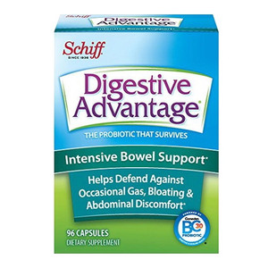 Schiff Digestive Advantage Intensive Bowel Support Supplement Capsules, 96 Ea Schiff Digestive Advantage Intensive Bowel Support Supplement Capsules, 96 Ea