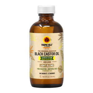 Tropic Isle Jamaican Black Castor Oil, Moisturize Hair and Skin, Light Blend, 4 Oz