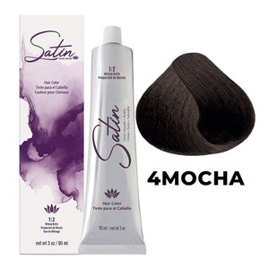 Satin Ultra Vivid Fashion Hair Color 4 Mocha Brown Vibrant Color Formula 3Oz (90ml)