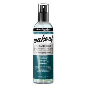 Aunt Jackies Aloe and Mint Recipes Wake Up Refresher Spray for Dry Hair Face and Skin 4Oz (118ml)