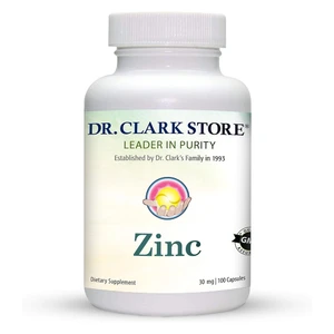 Dr Clark Store Zinc Bisclycinate Supplement Capsules Immune System Support 100Ea