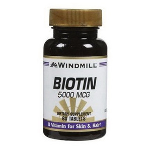 Windmill Biotin 5000 Mcg Tablets Support Healthy Skin And Hair - 60 Ea Windmill Biotin 5000 Mcg Tablets Support Healthy Skin And Hair - 60 Ea