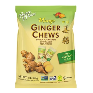 Prince Of Peace Ginger Chews, Mango Bulk, 16 Oz