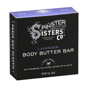 Spinster Sisters Lavender Body Butter Bar, 3 Oz