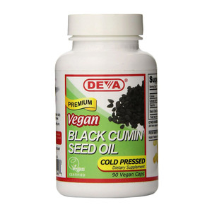 Deva Premium Vegan Black Cumin Seed Oil Cold Pressed Capsules, 90 Ea