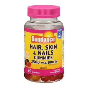 Sundance Hair, Skin And Nails With Biotin 2500 Mcg Beauty Gummies, 80 Ea Sundance Hair, Skin And Nails With Biotin 2500 Mcg Beauty Gummies, 80 Ea