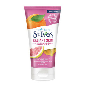 St Ives Radiant Skin Pink Lemon and Mandarin Orange Scrub, 6 Oz