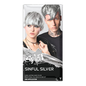 Splat Sinful Silver Hair Color Complete Kit, 1 Ea