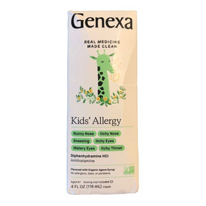 Genexa Kids Antihistamine Allergy Relief Syrup, 4 Oz Genexa Kids Antihistamine Allergy Relief Syrup, 4 Oz