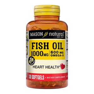 Mason Natural Super Omega 3 Natural Fish Oil Softgels Support Cardiovascular Health 30Ea