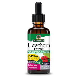Natures Answer Organic Hawthorn Extract Berry Leaf and Flower Supports Cardiovascular Health 2Oz (60ml)