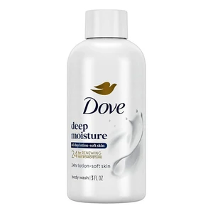 Dove Body Wash Deep Moisture Lotion Soft Skin Moisturizing Cleanser Sulfates and Parabens Free 3Oz (88ml)
