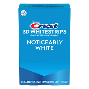 Crest 3D Whitestrips Noticeably White for Whitening Teeth 10Ea