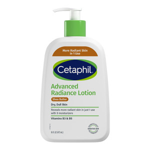 Cetaphil Advance Radiance Lotion Moisturizers with Shea Butter Vitamins B3 and B5 Reveals Radiant Skin 16Oz (473ml)