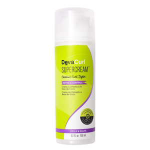 DevaCurl Super Cream Define and Control Coconut Curl Styler Curl Defining and Moisturizing Formula 5.1Oz (150ml)