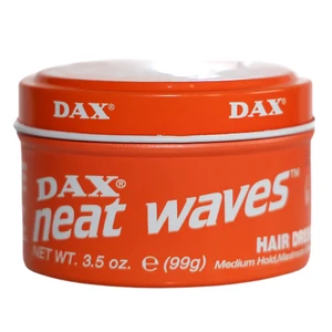 Dax Neat Waves Hair Dress Medium Hold and Maximum Shine Moisturize and Soften Hair Suitable for All Hair Types 3.5Oz (99g)