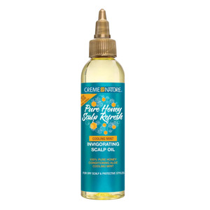 Creme of Nature Pure Honey Scalp Oil for Scalp Refreshing and Hydration 4Oz (118ml)