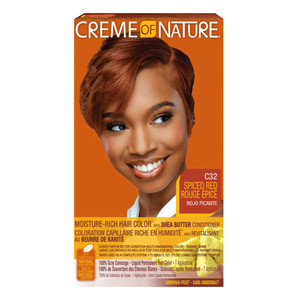 Creme of Nature Moisture Rich Permanent Hair Color with Shea Butter C32 Spiced Red 1Ea