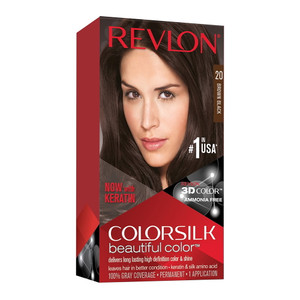Revlon Colorsilk Beautiful Permanent Hair Color, 20 Brown Black, 1 Ea Revlon Colorsilk Beautiful Permanent Hair Color, 20 Brown Black, 1 Ea