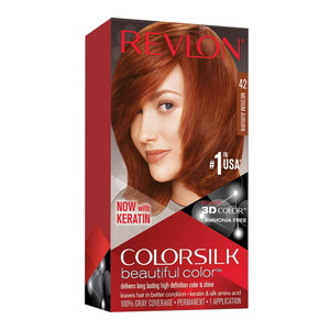 Revlon Colorsilk Beautiful Permanent Hair Color, 42 Medium Auburn, 1 Ea